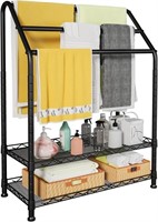 B563 Tiers Standing Towel Rack Portable Bathroom