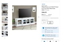 B9591  Whalen Rowan TV Stand 85 TV White.