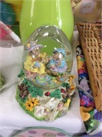 Easter snow globe