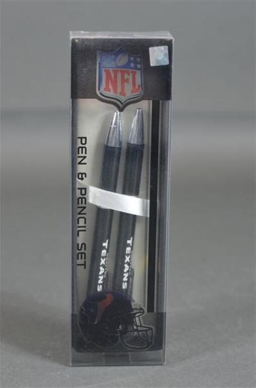 Official NFL Houston Texans Pen & Pencil Set  NIP