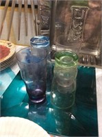 Four piece colorful glasses