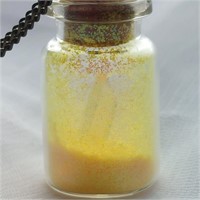 Glass Bottle Necklace - Fairy Dust - Mini Quartz