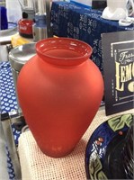 Red vase