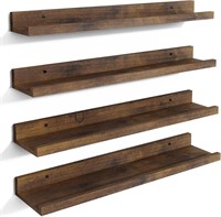 B743 U-Shaped Floating Shelves Set of 4 24 Inch