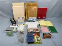 File Folders, Envelopes, Note Papers, Tacks