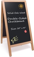G718 Chalkboard Signs 20 x 40 Natural Oak Wood