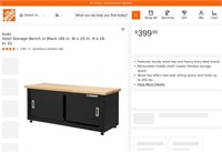 W3060  Husky Steel Storage Bench 48 x 20 x 18