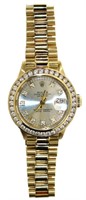 18kt Gold Rolex Oyster Perpetual 26 Lady President