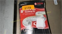 Deflecto 8ft Duct & Vent Hookup Kit