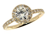 14k Gold 1.40 ct Round Brilliant Diamond Ring