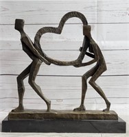 ORIGINAL FRANCISI ABSTRACT DEVOTED BRONZE