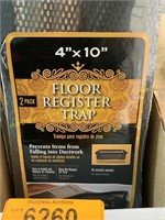 Floor register traps 4"x10"