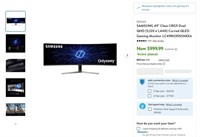 O3050  SAMSUNG 49 CRG9 Curved QLED Monitor