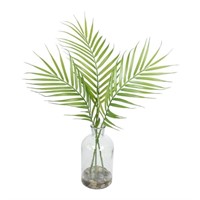 R1065 18-inch Artificial Palm Leaf vase