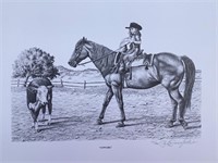 Paul Cameron Smith "Cowgirl" 22X14 Notes