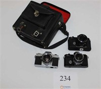 Vintage TOPCON Camera w Case