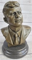 JFK JOHN F KENNEDY BRONZE METAL BUST