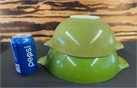 Green  Pyrex Bowl Lot