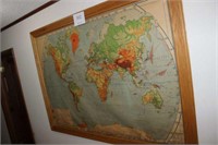 Extra Large Vintage World Map