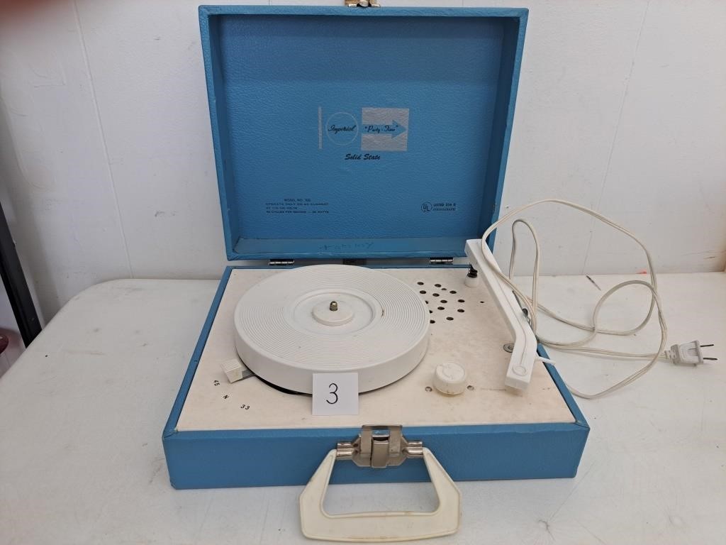 Vintage Record Player 33 & 45 RPM Records