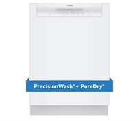 BOSCH 100 Series 24-in Dishwasher (White), 50-dBA