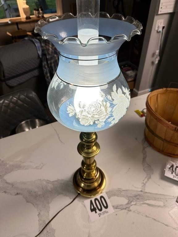 Vintage Lamp Hand Blown (Works) Purchased From