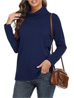 R8031  XL Womens Turtleneck Sweater Lightwe