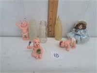 Dolls and Toy Bottles