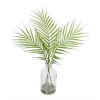 R1066 18-inch Artificial Palm Leaf vase