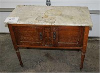 Antique Marble Top Side table