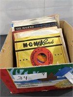 Box with Ray Price and Other Vinyl Records