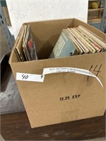 Box with Walt Disney and Other Vinyl Records
