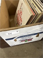 Box with 2 LP Record Sets and Other Vinyl Records