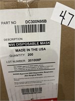Box of 200 N95 Face Masks