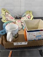 Flat with Butterfly, Coffee Mug, and Easter Basket