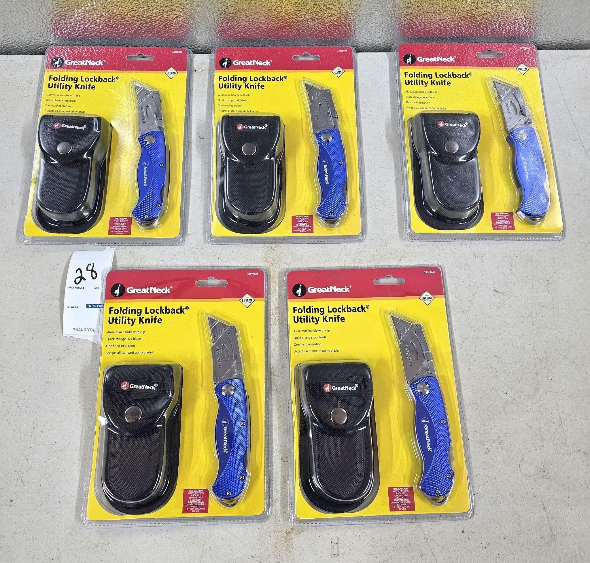 New Box Cutter Knives lot of 5