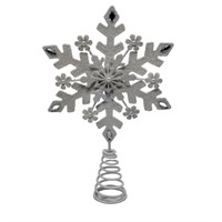 Bethlehem Light 13 Metallic Snowflake Tree Topper