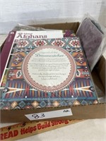 Flat with Afghans Beginners Book and Doilies