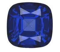 GIA Cushion Cut 15.00 Carat Diffused Sapphire