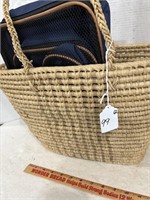 Wicker Hand Bag and Travel Cases