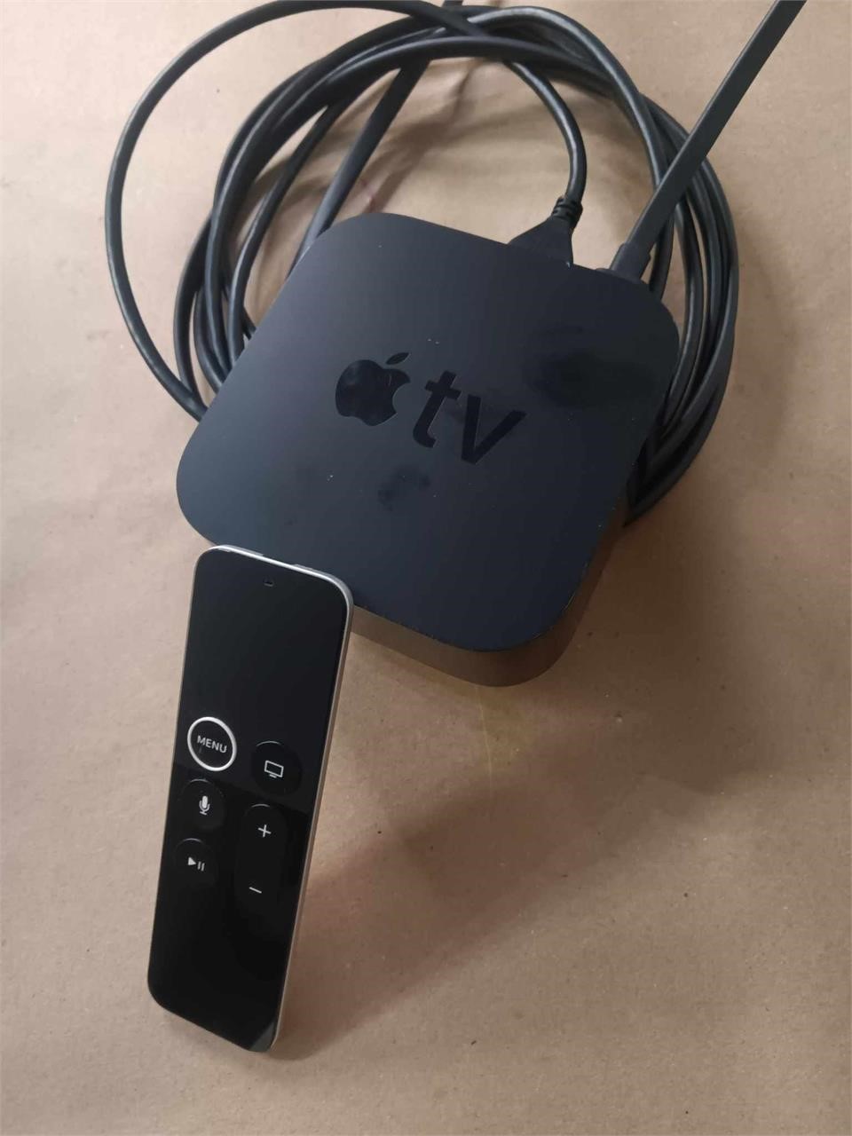 APPLE TV BOX WITH REMOTE UNTESTED