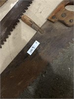 Antique One Man Cross Cut Saw Blade