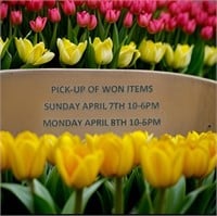 Pick-up Sunday And Monday (7th,8th) 10-6PM