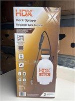 Unopened HDX 2 gallon Deck Sprayer