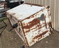 5' Metal Trash Cart Dumpster - Chicken Not