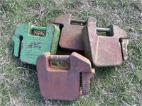 Lot of 4 Tractor Weights
