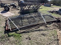 Lot of Long Heavy Cattle Fence and Chain Link