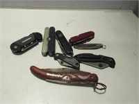 COLLECTION OF FOLDING KNIVES