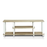 B3341  Furinno Turn-N-Tube TV Stand OakWhite