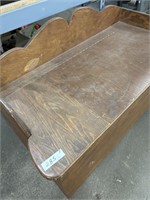 Wooden Opening Chest with back